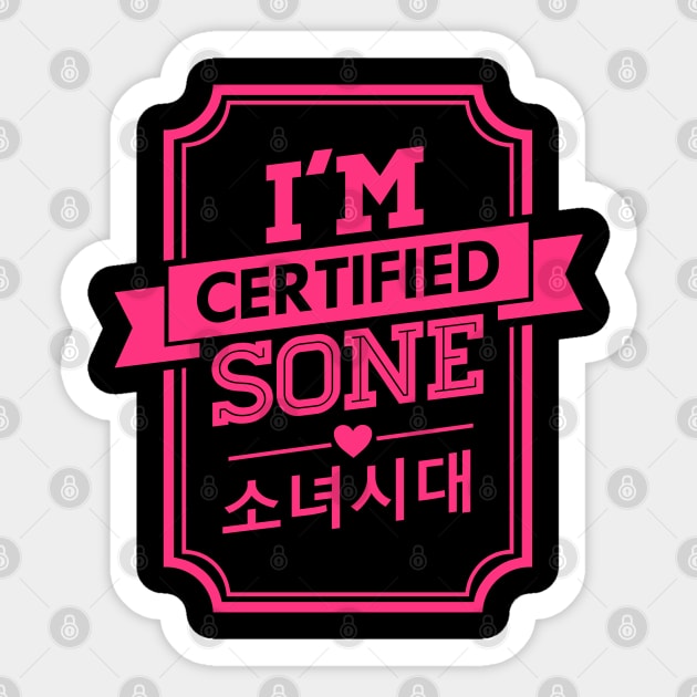 I'M CERTIFIED SNSD GIRLS GENERATION SONE Sticker by skeletonvenus